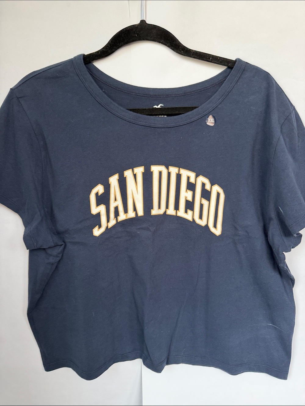 Hollister Navy Blue 'San Diego' Short Sleeve Tee
